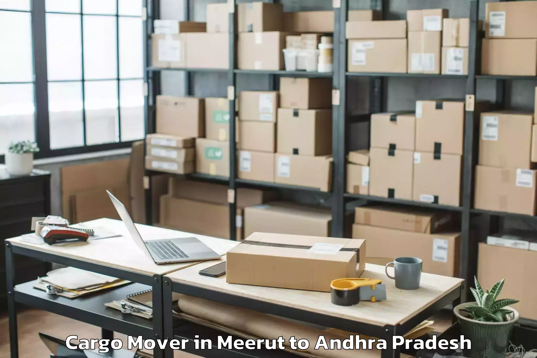 Top Meerut to Sarvepalli Nellore Cargo Mover Available